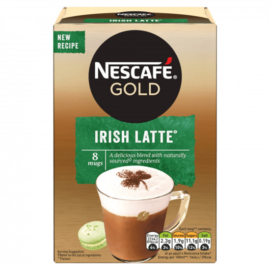 Nescafe Gold Irish Latte Coffee, 6.21 oz ℮ 176 g
