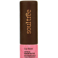SoulTree Ayurvedic Lip Balm - Lotus and Kokum Butter | Heal & Moisturise Lips | Natural Lip Care for Soft, Nourished Lips with Soothing Lotus and Kokum Butter-3.5gm