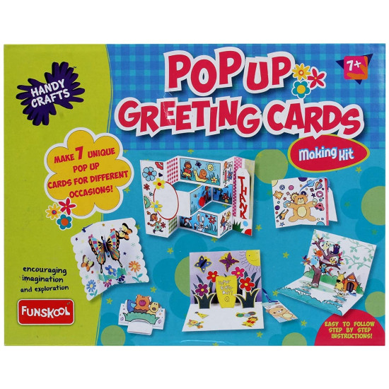 Funskool Handycrafts Pop up Greeting Cards , DIY Greeting Cards , Make Your own 3D Greeting Cards , 7 Years +