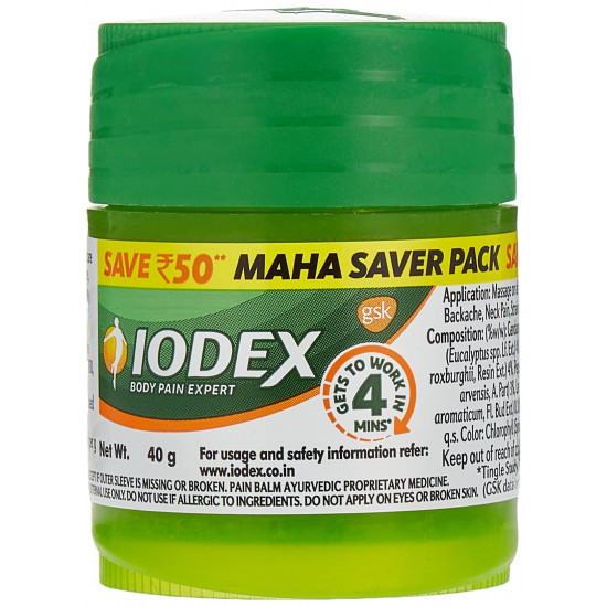 Iodex Multi-Purpose Pain Balm, 40g