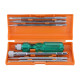 TAPARIA Screw Driver Set with Bulb - 840 (Neon, Silver and Green)