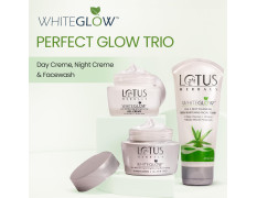 Lotus Herbals Whiteglow Day And Night Face Cream Pack with Face Wash | For Glowing Skin| For Oily, Dry & Combination Skin | Reduce Dark Spots| For Women and Men| 220g