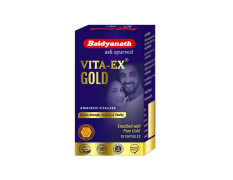 Baidyanath Vita ex Gold, 20 Capsules - Made with Pure Himalayan Shilajit, Ashwagandha & Safed Musli| Boosts Strength, Power & Stamina, 1 count