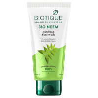 Biotique Fresh Neem Pimple Control Face Wash| Ayurvedic and Organically Pure| Prevents Pimples |100% Botanical Extracts| Suitable for All Skin Types | 50mL