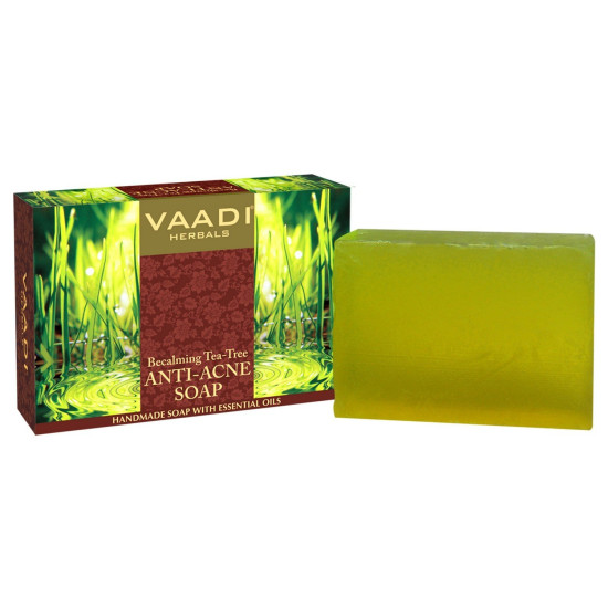 Vaadi Herbals Becalming Tea Tree Soap Anti Acne Therapy, 75g