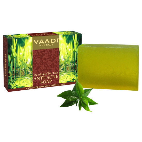 Vaadi Herbals Becalming Tea Tree Soap Anti Acne Therapy, 75g