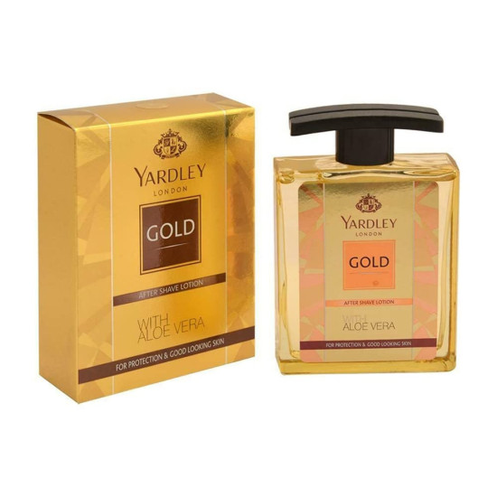 Yardley Gold After Shave Lotion with Aloe Vera, 100ml