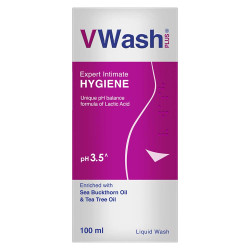 VWash Plus Expert Intimate Hygiene, 100ml, Hygiene Wash for Women, Vaginal Wash, Prevents Itching, Irritation & Dryness, Suitable For All Skin Types