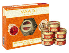Vaadi Herbals Saffron Skin Whitening Facial Kit with Sandalwood Extract, 270g