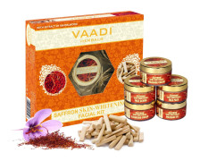 Vaadi Herbals Saffron Skin Whitening Facial Kit with Sandalwood Extract, 270g