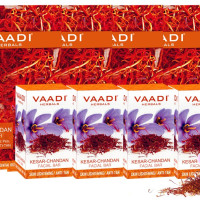 Vaadi Herbals Value Kesar Chandan Facial Bars with Extract of Orange Peel, 25gm x 4