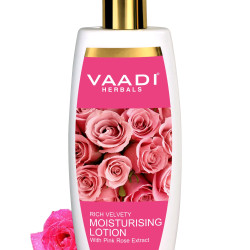 Vaadi Herbals Moisturising Lotion with Pink Rose Extract, 350 ml