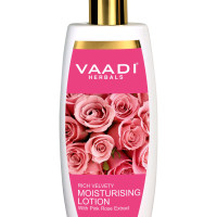 Vaadi Herbals Moisturising Lotion with Pink Rose Extract, 350 ml Vaadi Herbals Moisturising Lotion with Pink Rose Extract, 350 ml