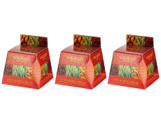 Vaadi Herbals Value Anti Ageing Cream, Almond Wheatgerm Oil and Rose, 30g x 3