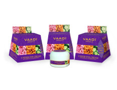 Vaadi Herbals Under Eye Cream, Almond Oil and Cucumber Extract, 30g x 3