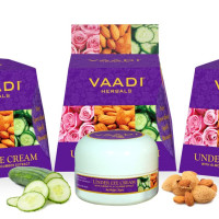 Vaadi Herbals Under Eye Cream, Almond Oil and Cucumber Extract, 30g x 3 Vaadi Herbals Under Eye Cream, Almond Oil and Cucumber Extract, 30g x 3