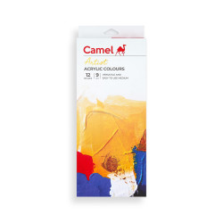 Camel 805721 Kokuyo Acrylic Color Box - 9ml Tubes, 12 Shades