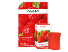 Vaadi Herbals Strawberry Facial Bar with Grapeseed Extract, 25g
