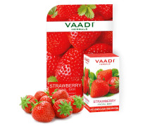 Vaadi Herbals Strawberry Facial Bar with Grapeseed Extract, 25g