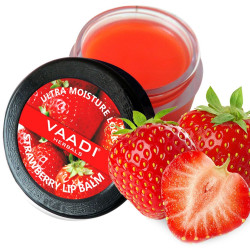 Vaadi Herbals Lip Balm, Strawberry and Honey, 10g