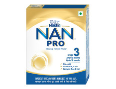 Nestle NAN PRO 3 Follow-Up Formula-Powder |After 12 months Upto 18 months|Stage 3, 400g Bag-In-Box Pack