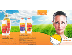 Vaadi Herbals Strawberry Scrub Lotion with Walnut Grains, 350g