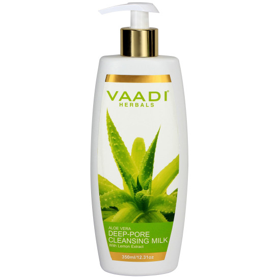 Vaadi Herbals Aloe Vera Deep Pore Cleansing Milk, 350ml