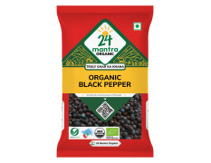 24 Mantra Organic Black Pepper - 100gms | Pack of 1 | Chemical Free & Pesticides Free | Unadulterated | Rich Flavour