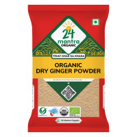 24 Mantra Organic Dry Ginger Powder/Adrak Powder/Allam Powder - 50gms | Pack of 1 | 100% Organic | Chemical Free & Pesticides Free | Unadulterated | Rich Flavour