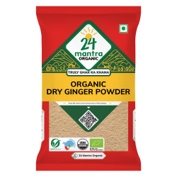 24 Mantra Organic Dry Ginger Powder/Adrak Powder/Allam Powder - 50gms | Pack of 1 | 100% Organic | Chemical Free & Pesticides Free | Unadulterated | Rich Flavour