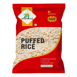 24 Mantra Organic Puffed Rice/Murmura/Ubbina Annam - 200gms | Pack of 1 | Chemical Free & Pesticides Free | Naturally Gluten-Free