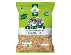 24 Mantra Organic Chana Dal/Bengalgram Dal/Kandi pappu - 1 Kg | Pack of 1 | 100% Organic | Chemical Free & Pesticides Free | Unadulterated