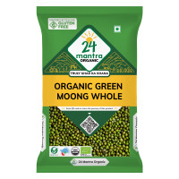 24 Mantra Organic Unpolished Green Moong Whole/Hari Moong/Pesara Pappu- 500gms | Pack of 1 | 100% Organic | Chemical Free & Pesticides Free | Ideal for Sprouting | Unadulterated 24 Mantra Organic Unpolished Green Moong Whole/Hari Moong/Pesara Pappu- 500gms | Pack of 1 | 100% Organic | Chemical Free & Pesticides Free | Ideal for Sprouting | Unadulterated