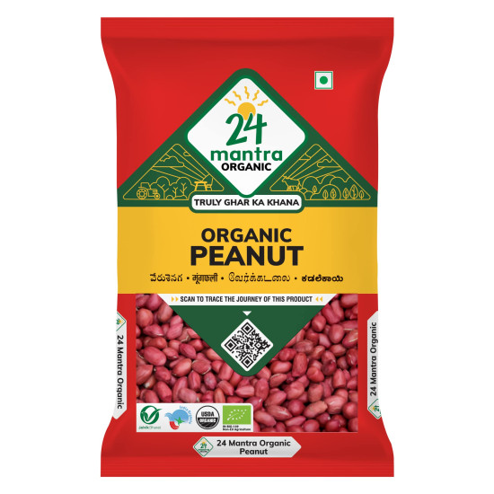 24 Mantra Organic Raw Peanut, 500g