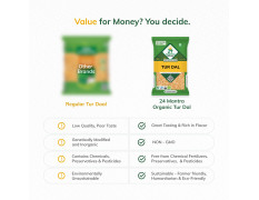 24 Mantra Organic Toor Dal/Tur Dal/Arhar Dal 1Kg