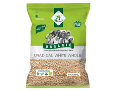 24 Mantra Organic Unpolished Urad Dal White Whole/Minapa Pappu - 500gms | Pack of 1 | 100% Organic | Chemical Free & Pesticides Free | Free From Impurities | Unadulterated | Natural Protein Source