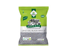 24 Mantra Organic Unpolished Urad Dal Black Whole/Black Gram Whole/Minapa pappu/Kali dal - 500gms | Pack of 1 | 100% Organic | Chemical Free & Pesticides Free