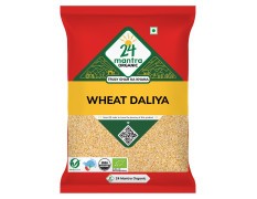 24 Mantra Organic Wheat Daliya/Broken Wheat/Godhuma Daliya/Gehoon Daliya - 500gms | Pack of 1 | Chemical Free & Pesticides Free | No Preservatives | Easy to Use
