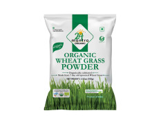 24 Mantra Organic Wheat Grass Powder - 100gms | Pack of 1 | 100% Organic | Chemical Free & Pesticides Free