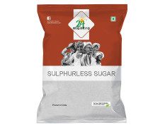 24 Mantra Sulphurless Sugar/Chini/Chakkara - 1 Kg | Pack of 1 | Chemical Free & Pesticides Free | Solvent-Free | Sulphur-Free