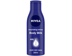 Nivea Nourishing Lotion Body Milk for 48H Moisturization, 200ml