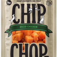 Chip Chops Diced Chicken Dog Treats High Protein Low Fat Healthy Dog Snacks Easily Digestible Nutritious Chicken Treats for All Breeds and Ages Training Reward Dog Food Supplement 70g Pack