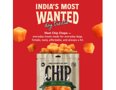Chip Chops Diced Chicken Dog Treats High Protein Low Fat Healthy Dog Snacks Easily Digestible Nutritious Chicken Treats for All Breeds and Ages Training Reward Dog Food Supplement 70g Pack