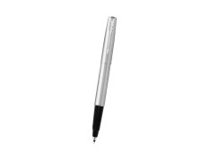 Parker Frontier Stainless Steel Chrome Trim Roller Ball Pen| Ink Color - Blue | Gift For Employees | Unique Gifts For Entrepreneurs