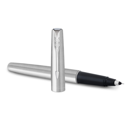 Parker Frontier Stainless Steel Chrome Trim Roller Ball Pen| Ink Color - Blue | Gift For Employees | Unique Gifts For Entrepreneurs Parker Frontier Stainless Steel Chrome Trim Roller Ball Pen| Ink Color - Blue | Gift For Employees | Unique Gifts For Entrepreneurs