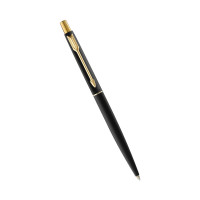 Parker Classic Matte Black Gold Trim Ball Pen| Ink Color - Blue | Unique Gift For Employees | Leading Pen For Corporate Parker Classic Matte Black Gold Trim Ball Pen| Ink Color - Blue | Unique Gift For Employees | Leading Pen For Corporate