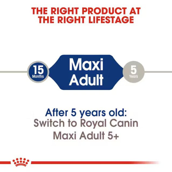 Royal Canin Maxi Adult Dog Food, Dry Food, Supports Digestive Health & Optimal Health, Provides Bone & Joint Support, 1 Kg