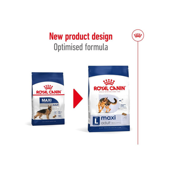 Royal Canin Maxi Adult Dog Food, Dry Food, Supports Digestive Health & Optimal Health, Provides Bone & Joint Support, 1 Kg