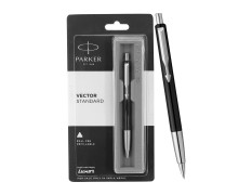 Parker Vector Standard Chrome Trim Ball Pen (Ink - Blue)