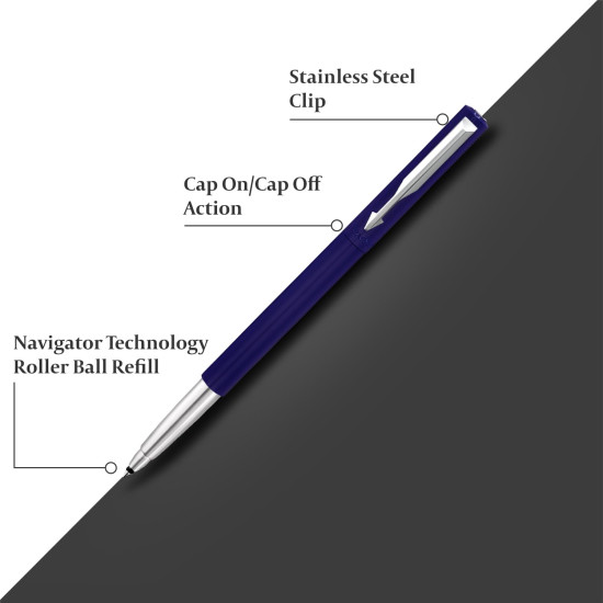 Parker Vector Standard Roller Ball, Blue, 1 Count (Pack of 1) (9000017248) Parker Vector Standard Roller Ball, Blue, 1 Count (Pack of 1) (9000017248)